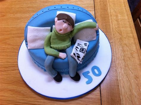 These gifts are honestly great for anyone , but if you're having a hard time finding gifts — specifically — for a guy in your life, give one of these a try! 50th birthday cakes for men | 50th birthday cake-sleeping ...