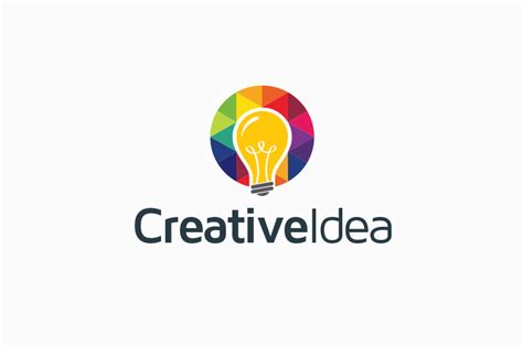 Creative Idea Bulb Logo Logo Templates On Creative Market