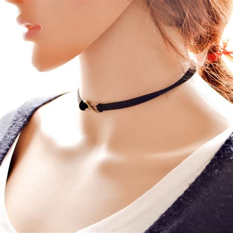 black velvet choker necklace goth gothic handmade retro burlesque jewelry ebay