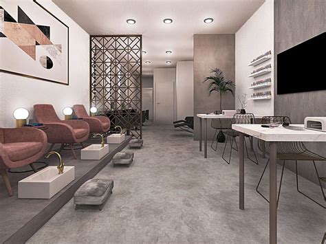Salon Interior Design On Behance In 2021 Salon Interior Design