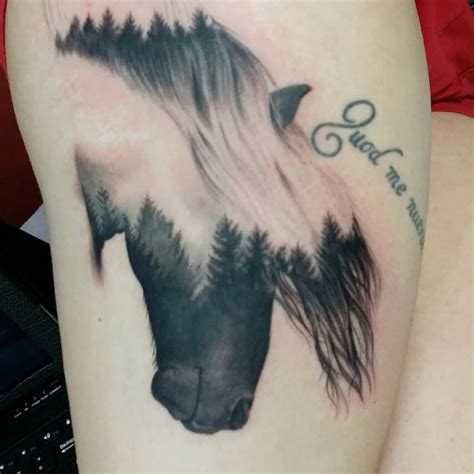 Horses Have Such A Beautiful Spirit Horse Tattoo Forest Tattoos