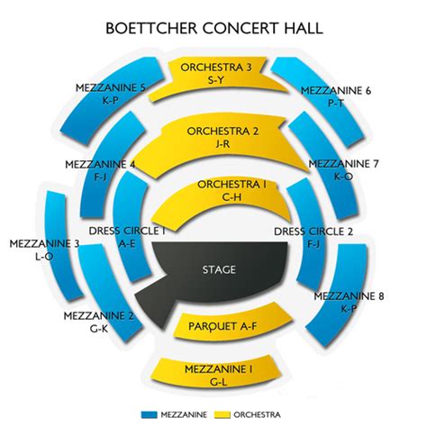 Boettcher Hall Seating Chart