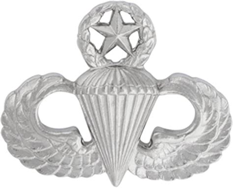 Master Parachutist Badge Metal Insignia Non Subdued