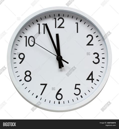 Round Wall Clock Image And Photo Free Trial Bigstock
