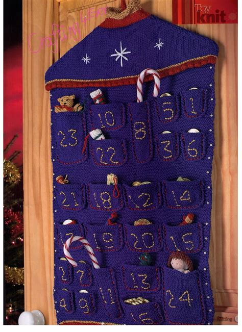 Christmas Cute Advent Calendar With All 24 Pockets And Toys 4 Kids Great