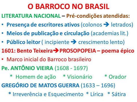 Todas As Opções Abaixo Apresentam Características Do Barroco Literário Exceto