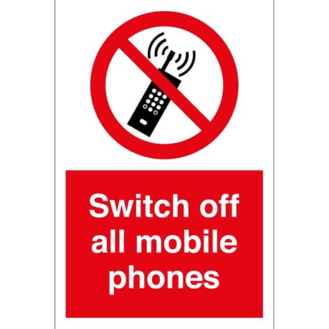 Switch Off All Mobile Phones Signs From Key Signs Uk