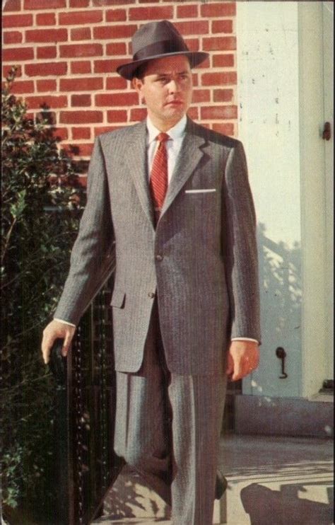 1950s Mens Fashion Suits At 5450 Bob Work Lancaster Oh Postcard
