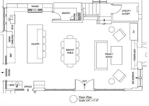 Open Concept Kitchen Layout With Island Google Search In Small Kitchen Design Layout