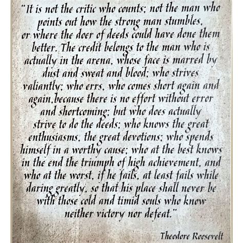 Check spelling or type a new query. Man in the Arena quote framed print - Man in the Arena Art