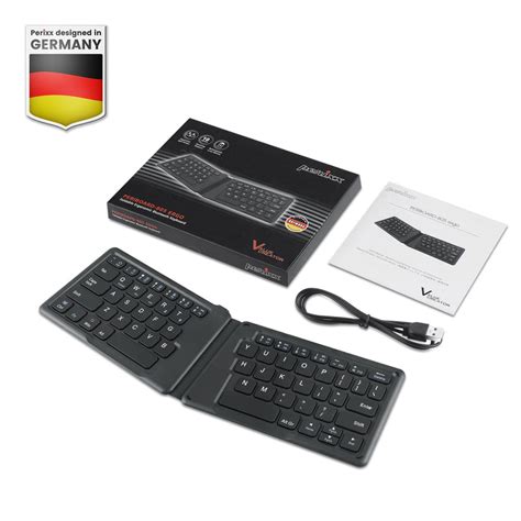Periboard 805e Foldable Bluetooth 51 Rechargeable Ergonomic Keyboard