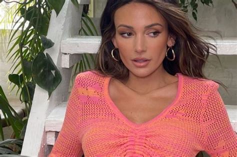 Michelle Keegan Looks Incredible As She Poses In Pink Crop Top From