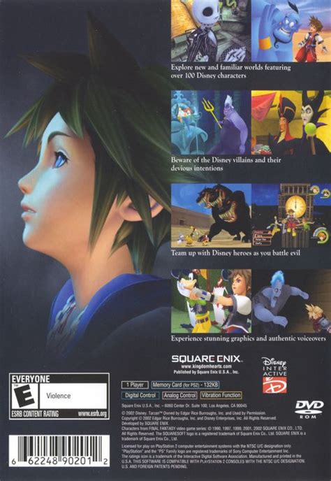 Kingdom Hearts 2002 Playstation 2 Box Cover Art Mobygames