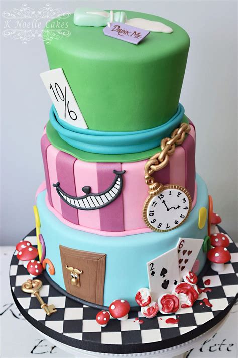 Alice In Wonderland Themed Cake By K Noelle Cakes Wonderland Sweet 16