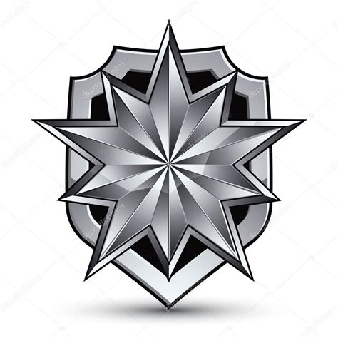 Stylized Silver Star Stock Vector Image By ©ostapius 66331063