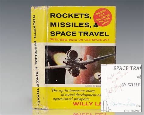 Rockets Missiles And Space Travel By Willy Wernher Von Braun Ley