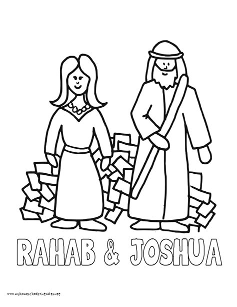 Rahab Coloring Page Coloring Home