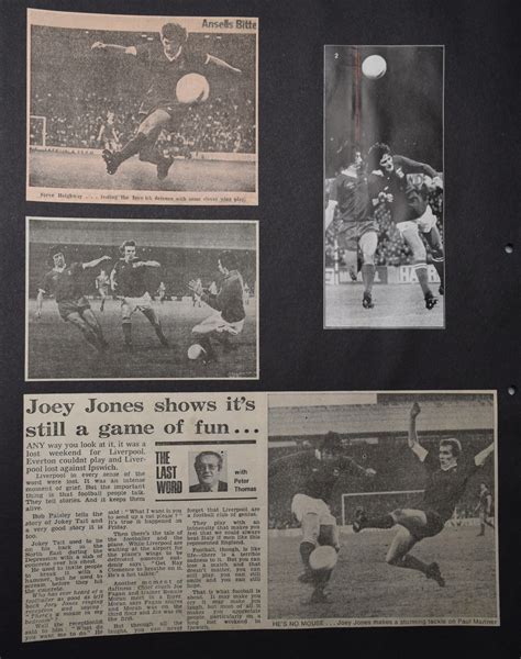 Liverpool Career Stats For Joey Jones Lfchistory Stats Galore For
