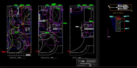 Housing Electric Installations Dwg Block For Autocad Designs Cad