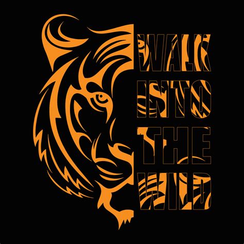 Wild Tiger T Shirt Design 5183591 Vector Art At Vecteezy