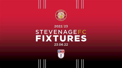 Get Our 202223 Fixtures Direct To Your Calendar News Stevenage