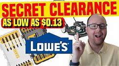 Lowes Secret Tools Clearance Items for March and April 2021