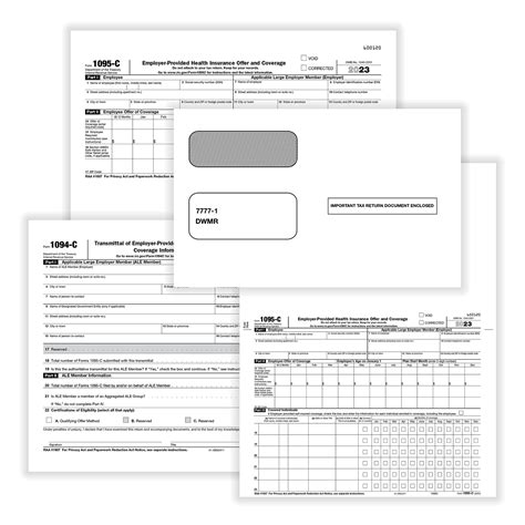 ComplyRightDealer | 1095-C ACA Set, Forms with Envelopes, Pack of 1500