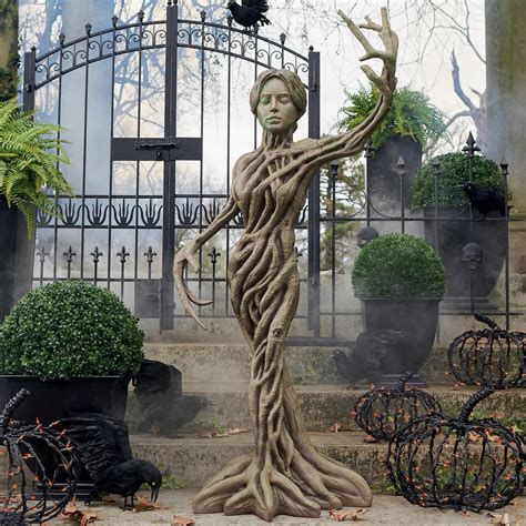 Life Sized Haunted Forest Tree Root Statue The Green Head