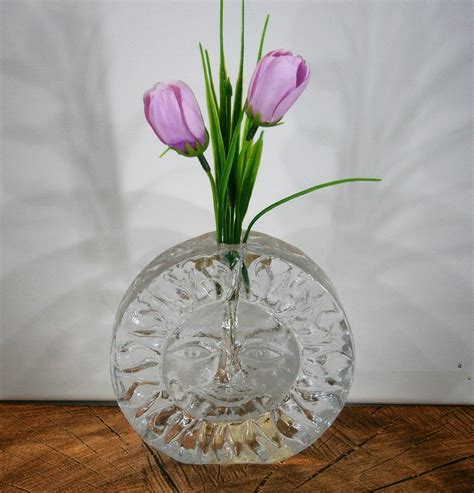 Ingrid Glashutte Sun Solifleur Crystal Single Flower Vase Etsy