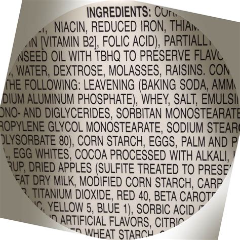 31 Food Label Ingredient List Labels Database 2020