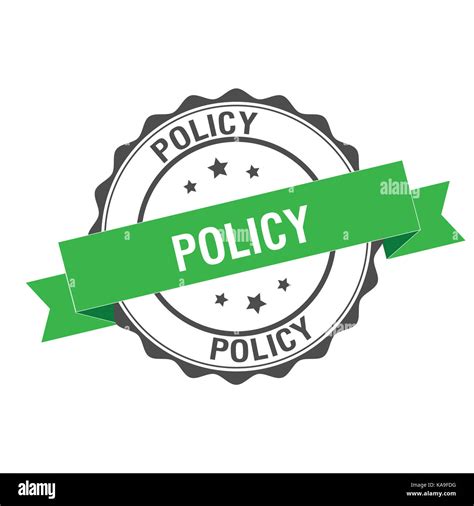 Policy Stamp Illustration Stock Photo Alamy