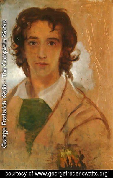 George Frederick Watts Self Portrait 1834 Painting Reproduction