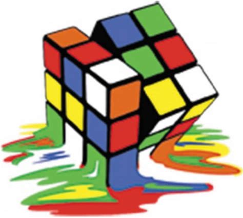 Melting Rubiks Cube Etsy
