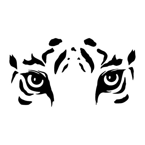 Tiger Eyes Wall Decal Ambiance Touch Of Modern