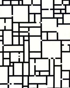 Broadway Boogie Woogie by Piet Mondrian coloring page from Piet