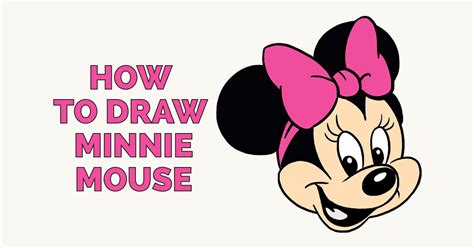 How To Draw Minnie Mouse Minnie Mouse Drawing Easy Drawings Drawing
