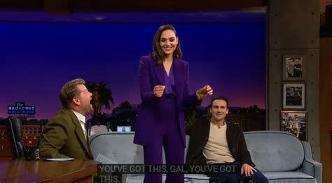 Jewish Humor Central Gal Gadot Tells Hebrew Joke To James Corden On The Late Late Show