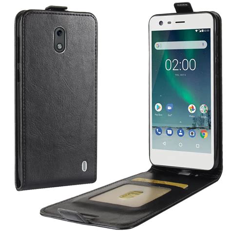 Phone Bag For Nokia 2 Case Nokia2 Case Cover Luxury Leather Vertical