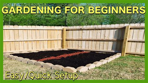 How To Start A Garden Gardening For Beginners Easy