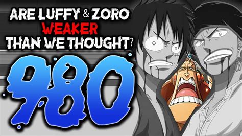 Luffy And Zoro Take Surprising Ls One Piece Chapter 980 Review Youtube