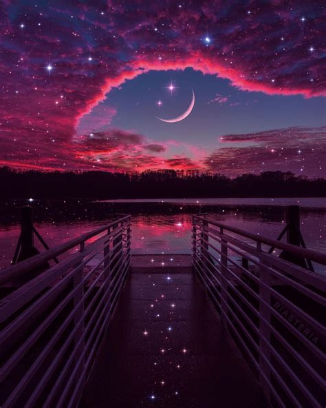 Magical Wallpaper 😍 Night Sky Wallpaper Beautiful Landscape