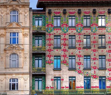 Das jugendstilhaus befindet sich in der westerreihe nr. Majolica Haus | Jugendstil architektur, Jugendstil, Häuser ...