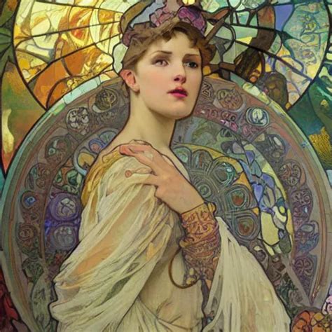 A New Fresh And Epic Alfons Mucha Painting Stable Diffusion Openart