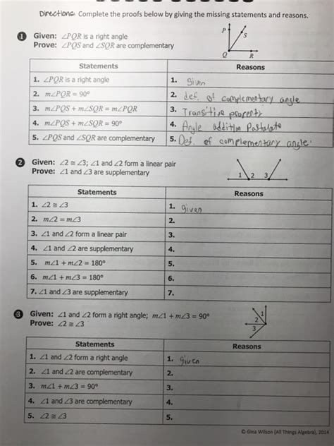 Download and read gina wilson's all things algebra 2014 answers trigonometry review by gina wilson. Solved: I Am Struggling With Angle Proofs Can Someone Help... | Chegg.com