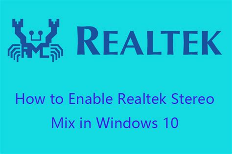 4 Ways To Reinstall Realtek Hd Audio Manager Windows 10 Minitool