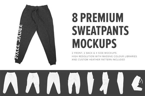 8 Premium Sweatpants Mockups