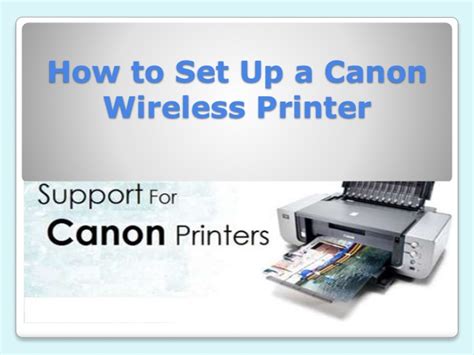 Turn on the canon printer using the power button. How to set up a canon wireless printer