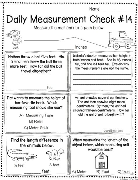 Primary Junction Second Grade Common Core Measurement Unit