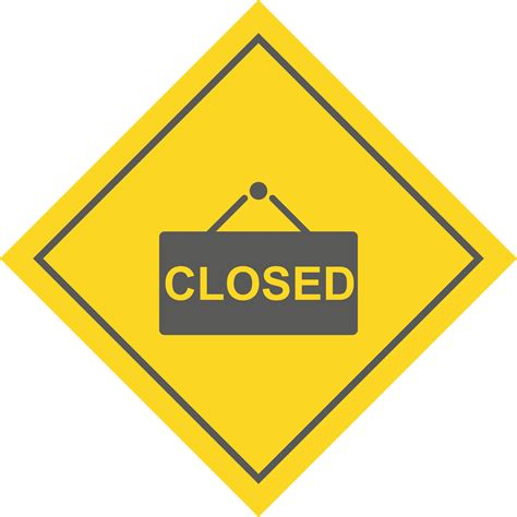 Closed Sign Icon Design 490137 Vector Art At Vecteezy