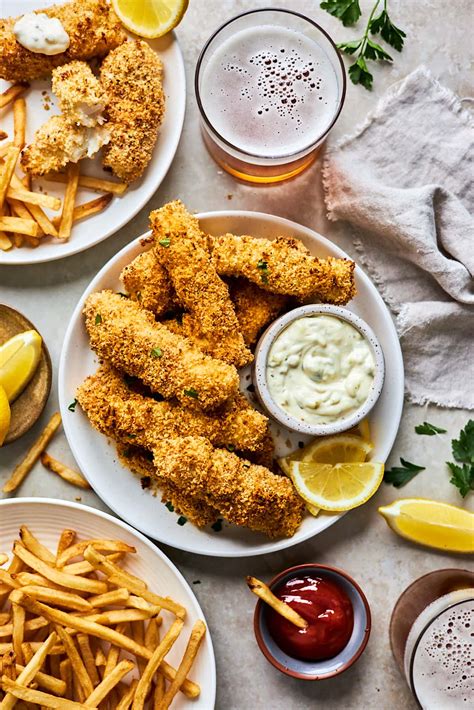 Crispy Homemade Fish Sticks With Tartar Sauce Thedirtygyro